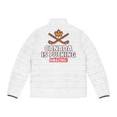 Canada Is Pucking Amazing! - Men's Puffer Jacket - Witty Twisters Fashions